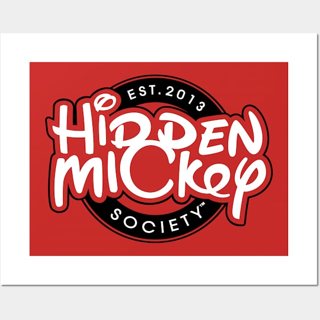 Classic Black & White HMS Logo Wall Art by hiddenmickeysociety